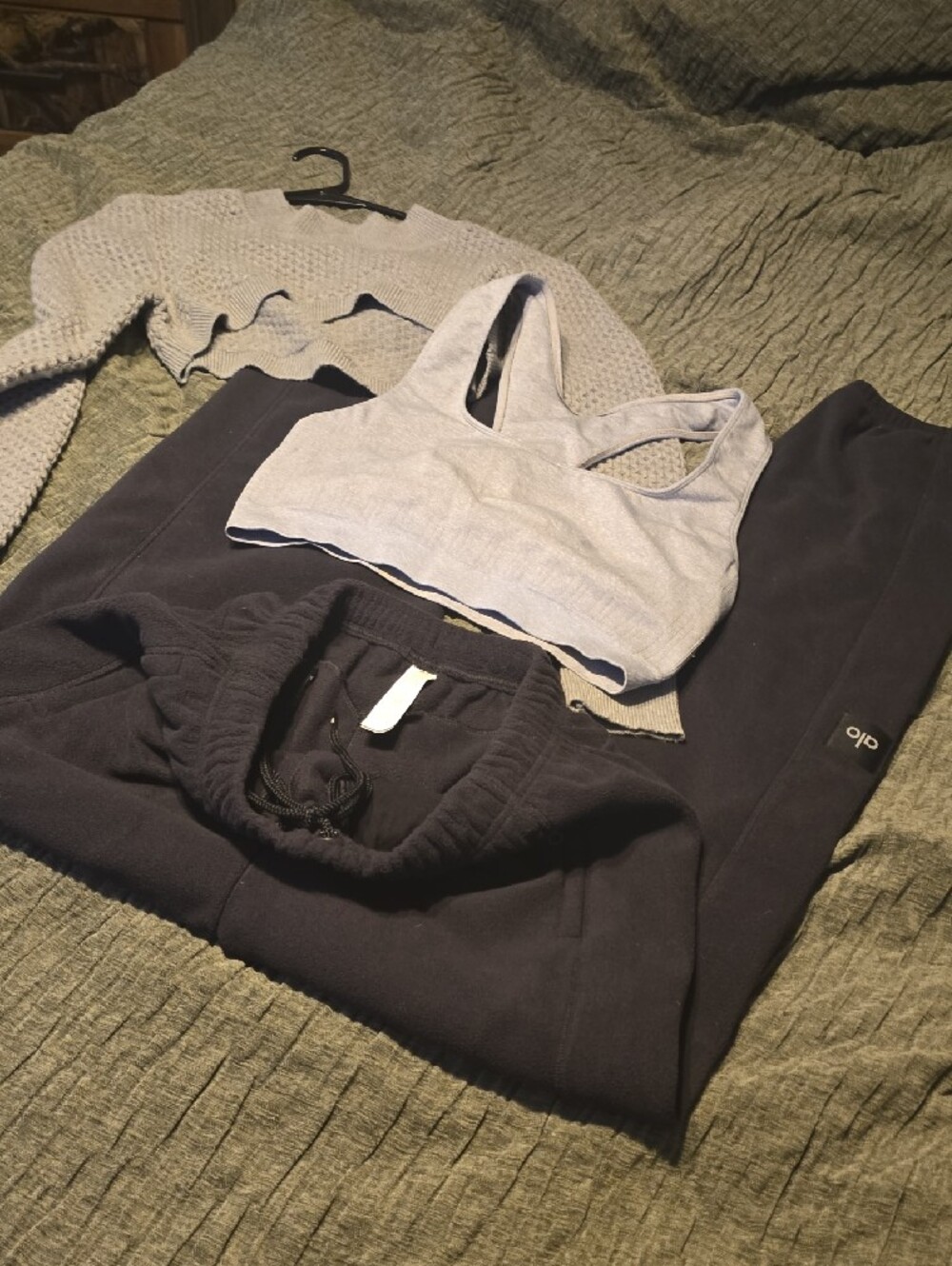 Womens Soft Like New Also Joggers With Crop & Sports Bra